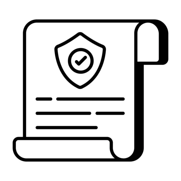 Trendy Design Icon Privacy Policy — Stok Vektör