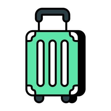 Vector design of trolley bag