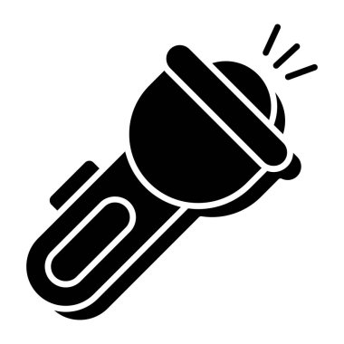 Düz dizayn meşalesi simgesi 