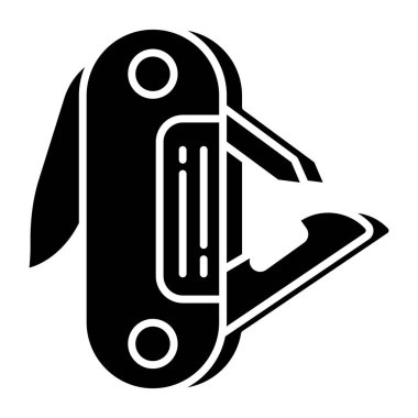 Trendy vector design of pocket knife 