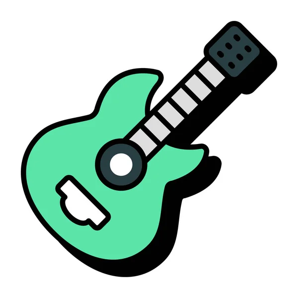 Moderne Design Ikone Gitarre — Stockvektor