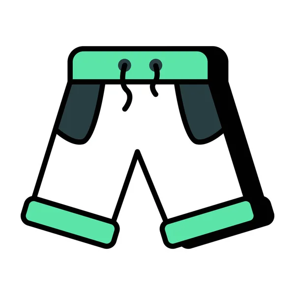 短裤的完美设计图标 — 图库矢量图片