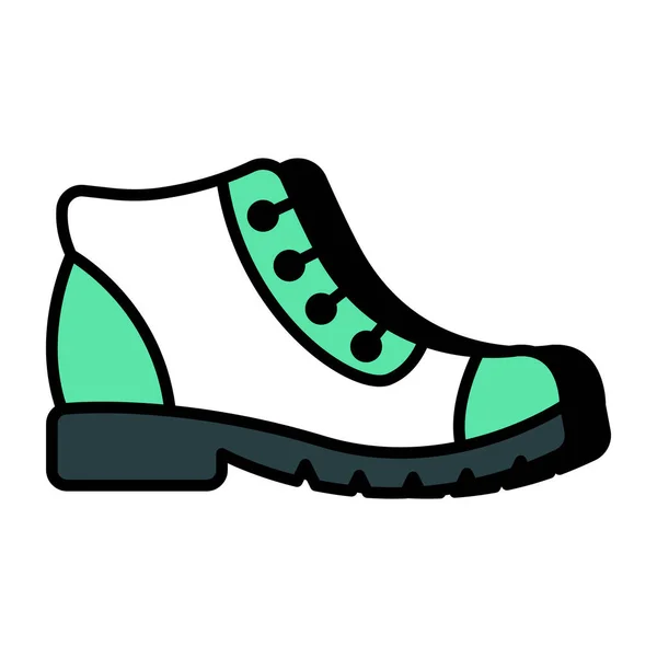 Ayak Bileği Ayakkabısının Moda Tasarım Simgesi — Stok Vektör