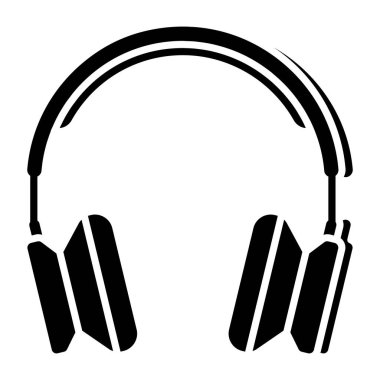 An icon design of headphones 