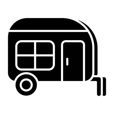 Karavanın modern tasarım simgesi 