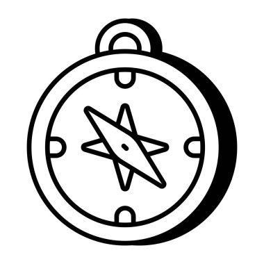 Modern design icon of compass 