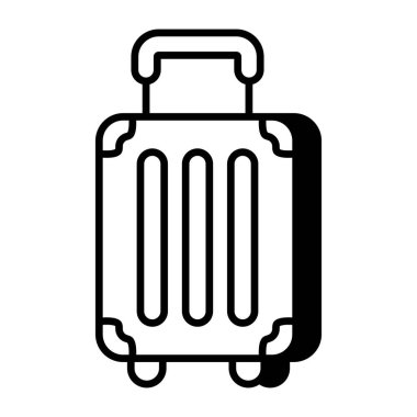 Vector design of trolley bag