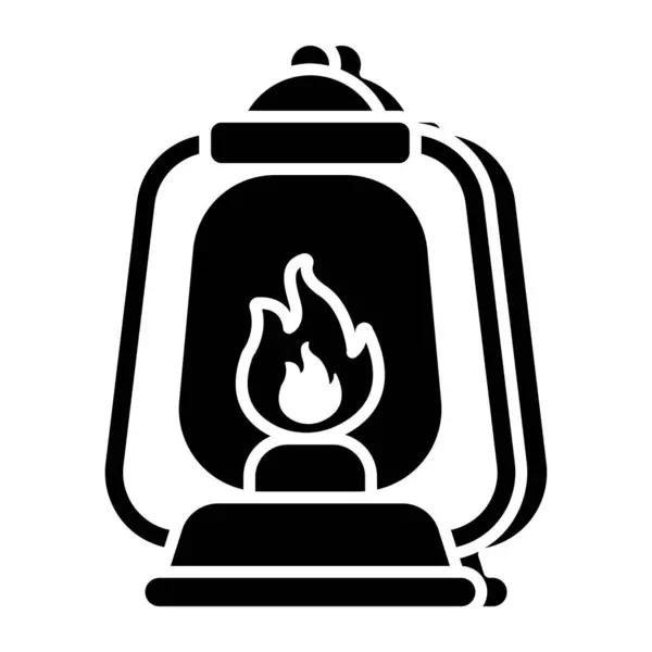 Unique Design Icon Camping Lamp — Διανυσματικό Αρχείο