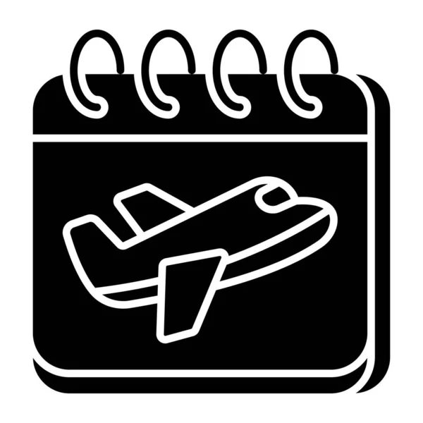 Icon Design Flight Schedule — Stock Vector