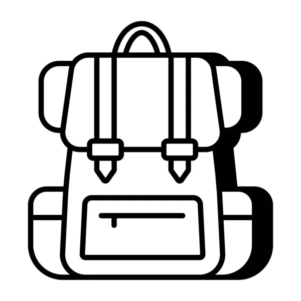 Premium Download Icon Backpack — Vettoriale Stock