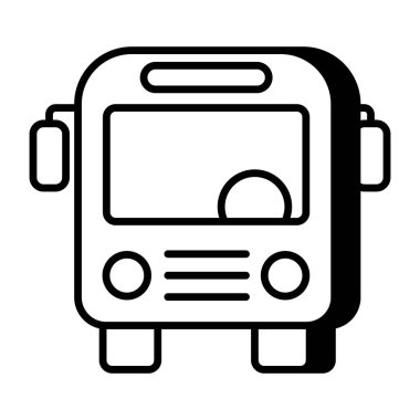 Otobüs için mükemmel bir tasarım simgesi