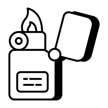 Trendy design icon of lighter 