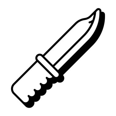 Modern design icon of knife 