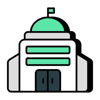 Govt binasının eşsiz tasarım simgesi 