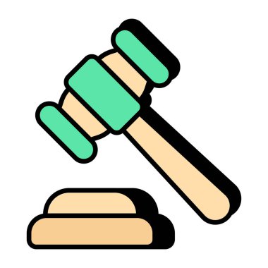 Açık artırmanın düzenlenebilir tasarım simgesi