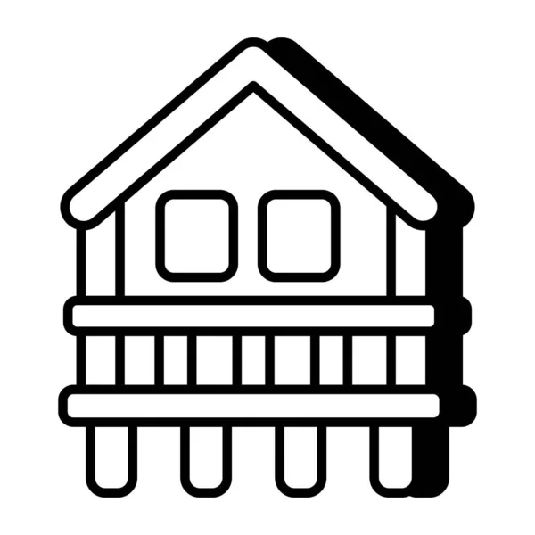 Perfekte Design Ikone Für Den Hausbau — Stockvektor