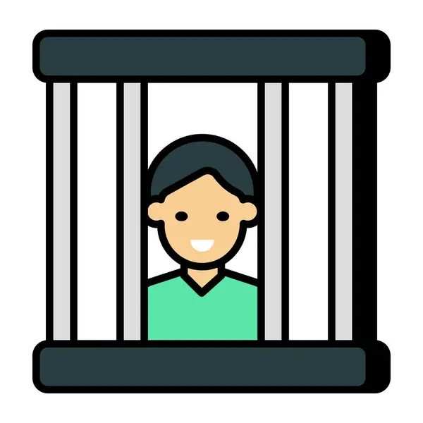 Unique Design Icon Prisoner — Archivo Imágenes Vectoriales
