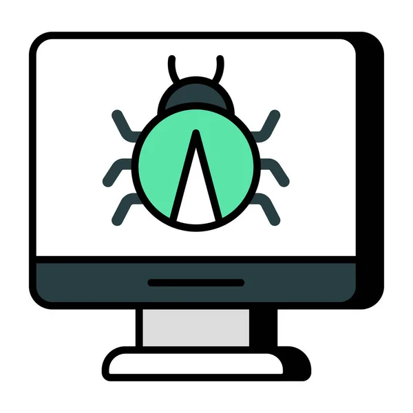 Trendy Vector Design Online Bug — Image vectorielle