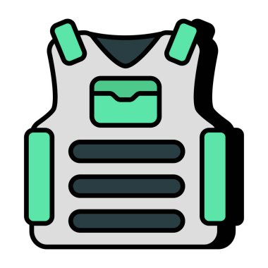 Trendy vector design of police jacket 