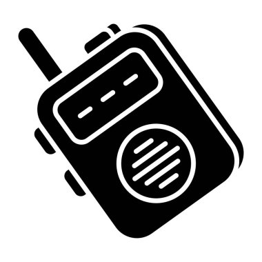 A unique design icon of walkie talkie 