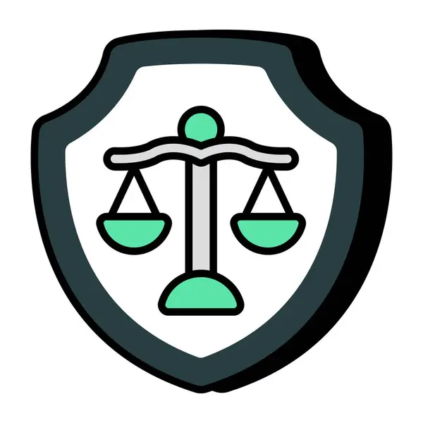 Premium Pobierz Ikonę Bezpieczeństwa Prawnego — Wektor stockowy