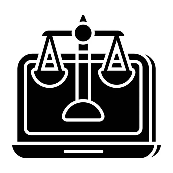 Unique Design Icon Justice — Διανυσματικό Αρχείο