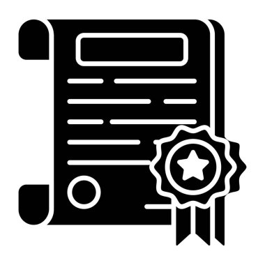 Editable design icon of legal paper 