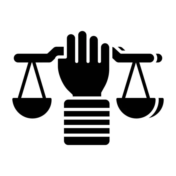 Unique Design Icon Justice — Image vectorielle