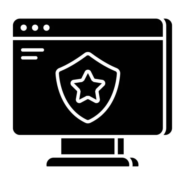 Modern Design Icon Web Security — стоковый вектор