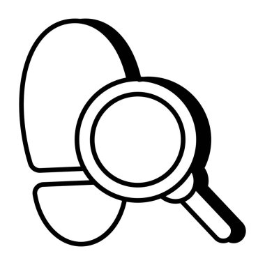Perfect design icon of search evidence 