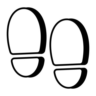 Perfect design icon of footprints 