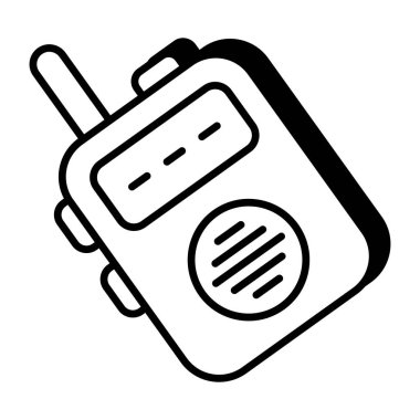A unique design icon of walkie talkie 