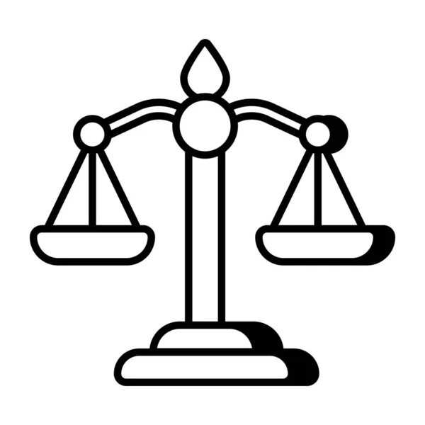 Унікальна Ікона Дизайну Правосуддя — стоковий вектор