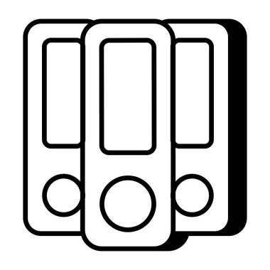 Klasörlerin premium indirme simgesi