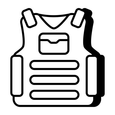 Trendy vector design of police jacket 