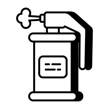 Modem tasarımı ikon vektör sprey tabancası