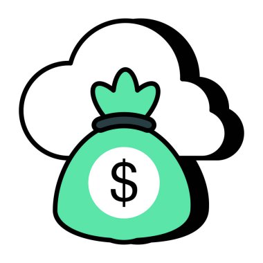 Bulut kazancının en iyi vektör tasarımı