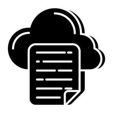 Bulut dosyasının bir simge tasarımı