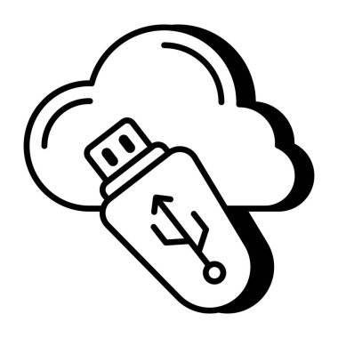 Üst düzey bulut indirme simgesi