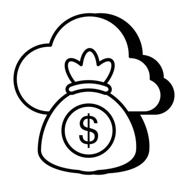 Bulut kazancının en iyi vektör tasarımı