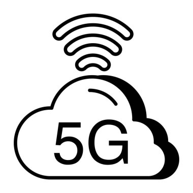 Bulut 5g ağının mükemmel tasarım simgesi