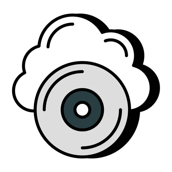 Icon Design Cloud — Vetor de Stock