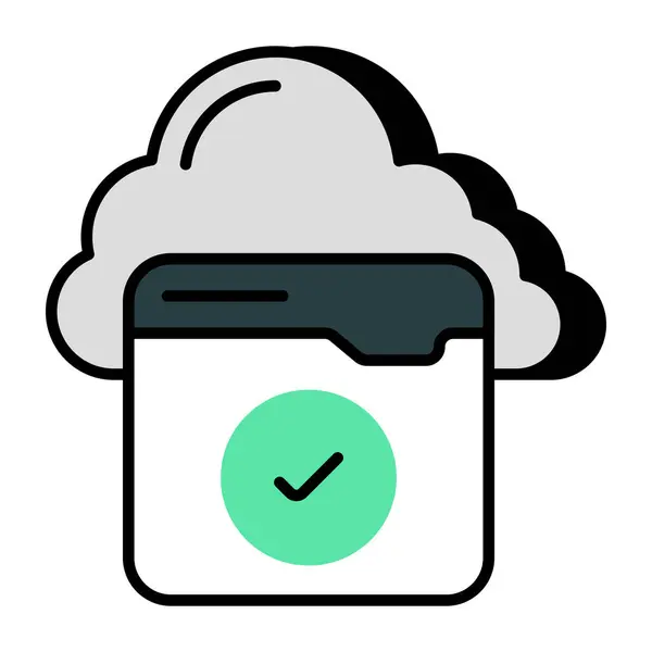 Modern Design Icon Cloud Website — 스톡 벡터
