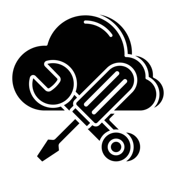 Premier Download Icon Cloud Repair — Image vectorielle