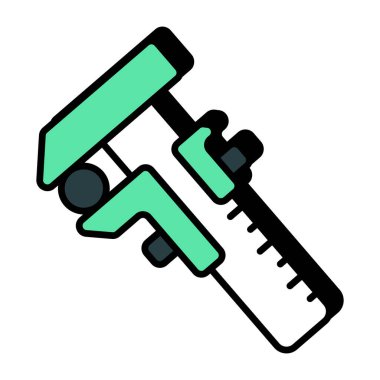Vernier caliper 'ın bir simge tasarımı 
