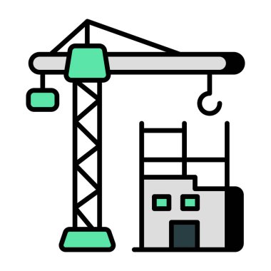 İnşaatın mükemmel tasarım simgesi 