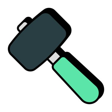 Bir düz dizayn tokmak ikonu