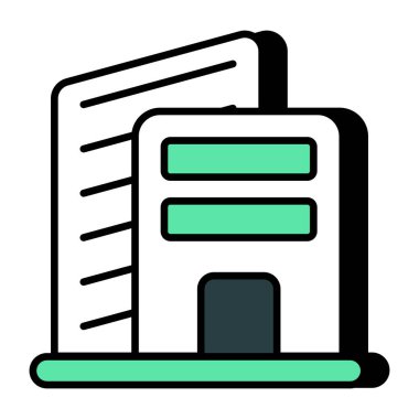 Ticari yapının modern tasarım simgesi