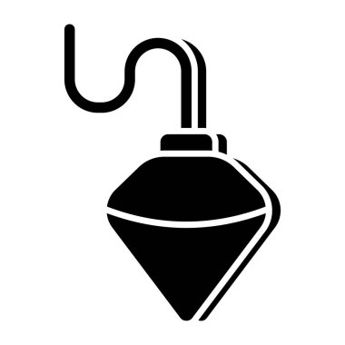 Plumb Bob 'un modaya uygun bir vektör tasarımı