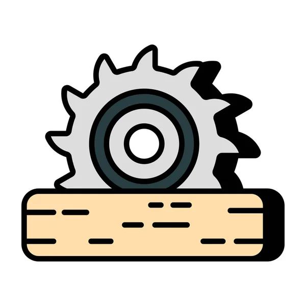 Icono Diseño Editable Cortador Mano — Vector de stock